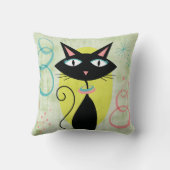 中世紀モダン原爆の黒猫 クッション (裏面)