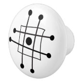 中世紀モダン抽象芸術原子芸術モダニズム セラミックノブ (右)