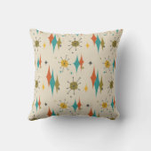 中世紀モダン数パターン（の模様が）ある6 クッション (裏面)