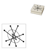 中世紀モダン最小原子分子MCM ラバースタンプ (押印)