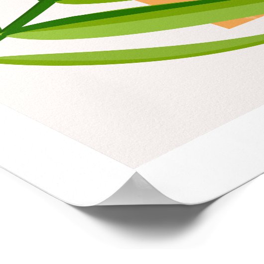 中世紀モダン美術ホームオフィスエレガントデコール ポスター (角)