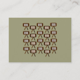 中世紀モダン装飾テレビ 名刺