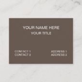 中世紀モダン装飾テレビ 名刺 (裏面)