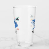 中世紀モダン50年代の名パーソナライズされた前 タンブラーグラス (左)