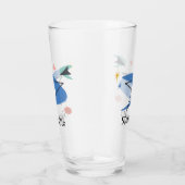 中世紀モダン50年代の名パーソナライズされた前 タンブラーグラス (右)