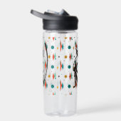 中世紀モダン50年代の黒猫カッコいい ウォーターボトル (右面)