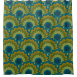 中世紀モダン60年代70年代のシャワーカーテン シャワーカーテン