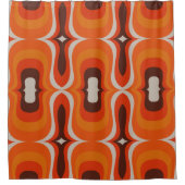 中世紀モダン60年代70年代のシャワーカーテン シャワーカーテン (正面)