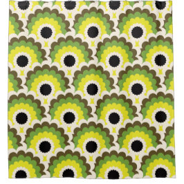 中世紀モダン60年代70年代のシャワーカーテン シャワーカーテン