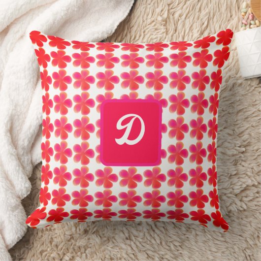 中世紀レトロクールヴィンテージ花パターン クッション (ブランケット)