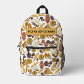 中世紀レトロモダンヴィンテージ中世史 プリントバックパック (正面)