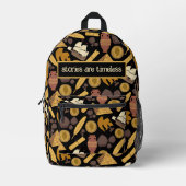 中世紀レトロモダンヴィンテージ中世史 プリントバックパック (正面)