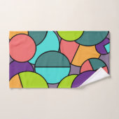 中世紀円モダンコラージュ バスタオルセット (ハンドタオル)