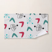 中世紀半ばの原モダン子ブーメラング バスタオルセット (ハンドタオル)