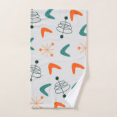 中世紀半ばの原モダン子ブーメラング バスタオルセット (ハンドタオル)