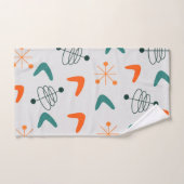 中世紀半ばの原モダン子ブーメラング バスタオルセット (ハンドタオル)