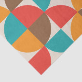 中世紀半カラフル円パターン 薄葉紙 (詳細)