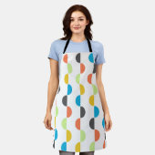 中世紀半モダン円 エプロン (着用した状態)