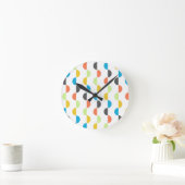 中世紀半モダン円 ラウンド壁時計 (ホーム)