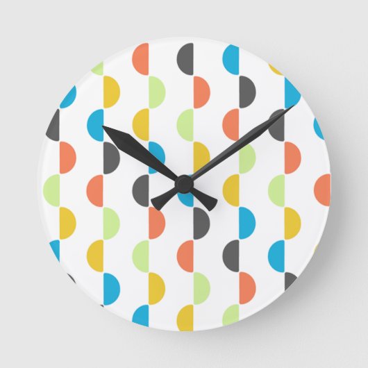 中世紀半モダン円 ラウンド壁時計 (正面)