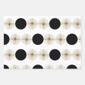 中世紀半モダン円 ラッピングペーパーシート (正面3)