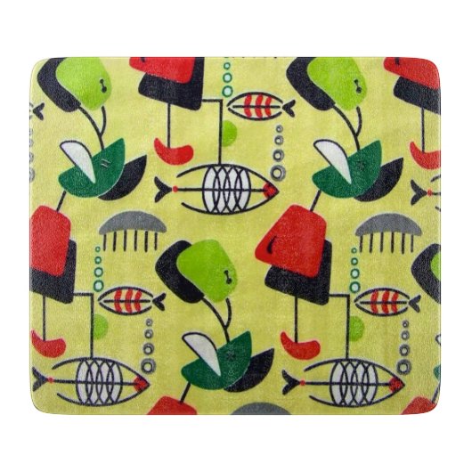 中世紀原モダン子デザイン切断板 カッティングボード (正面)