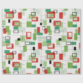 中世紀原子モダンクリスマスラッピング紙 ラッピングペーパー (フラット)