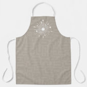中世紀原子モダンスノーフレーク・モダニスト エプロン (正面)