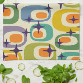 中世紀原子モダンパターン キッチンタオル (折り畳み)