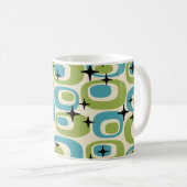 中世紀原子モダンパターン コーヒーマグカップ (正面右)