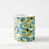 中世紀原子モダンパターン コーヒーマグカップ (中央)