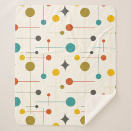 中世紀原子モダンパターン シェルパブランケット