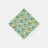 中世紀原子モダンパターン スタンダードカクテルナプキン (角)