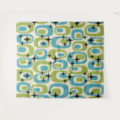 中世紀原子モダンパターン タペストリー (正面(横))