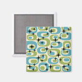 中世紀原子モダンパターン マグネット (正面/裏面)