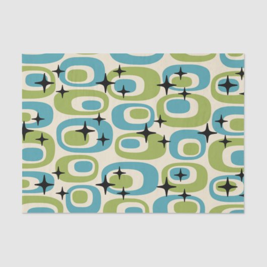 中世紀原子モダンパターン 薄葉紙 (正面)