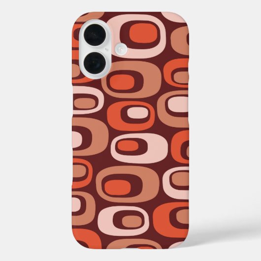 中世紀原子モダンパターン Case-Mate iPhoneケース (裏面)