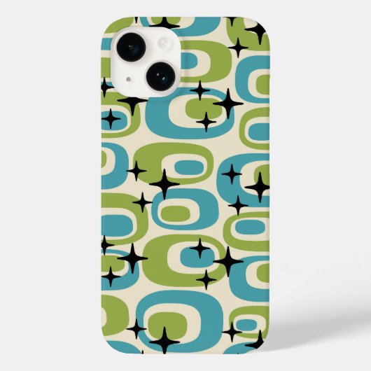 中世紀原子モダンパターン Case-Mate iPhoneケース (裏面)