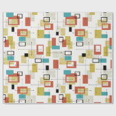 中世紀原子包モダン包紙 ラッピングペーパー (フラット)