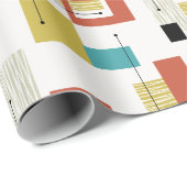 中世紀原子包モダン包紙 ラッピングペーパー (ロールコーナー)