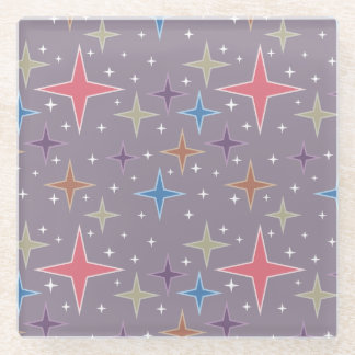 中世紀原子時代の星 ガラスコースター