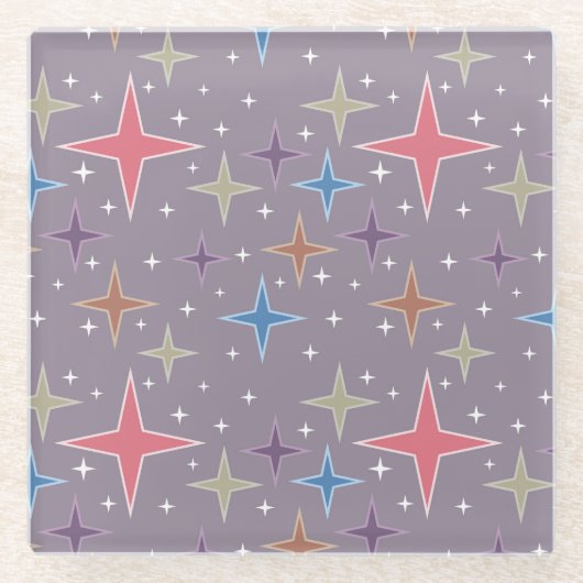 中世紀原子時代の星 ガラスコースター (正面)