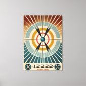 中世紀原子時代の芸術は爆破だった キャンバスプリント (正面)