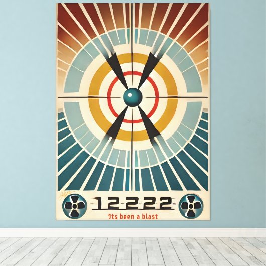 中世紀原子時代の芸術は爆破だった キャンバスプリント (インサイチュ (ウッドフロア))