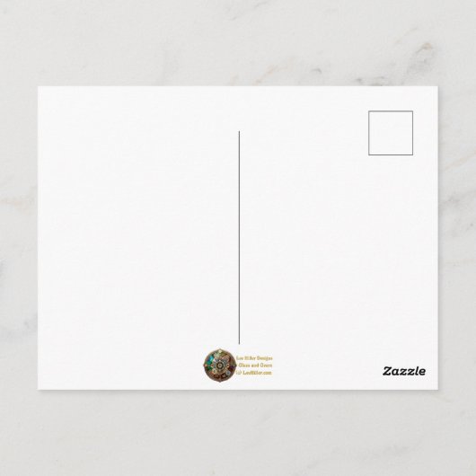 中世紀原子時代の芸術は爆破だった ポストカード (裏面)