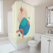 中世紀原子時代抽象芸術17 シャワーカーテン (インサイチュ)