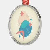 中世紀原子時代抽象芸術17 メタルオーナメント (左)