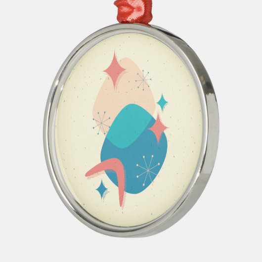 中世紀原子時代抽象芸術17 メタルオーナメント (左)