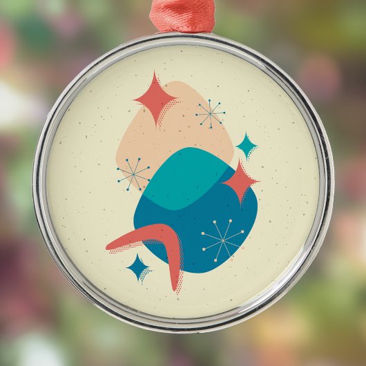 中世紀原子時代抽象芸術17 メタルオーナメント