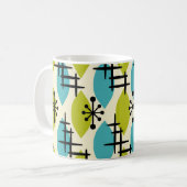 中世紀原子滴モダンパターン コーヒーマグカップ (正面左)